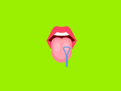 Benefícios de raspar a língua